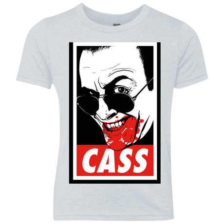 T-Shirts Heather White / YXS CASS Youth Triblend T-Shirt