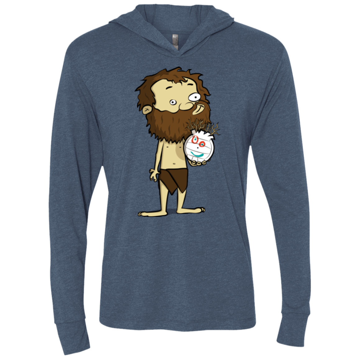 T-Shirts Indigo / X-Small Castaway Triblend Long Sleeve Hoodie Tee