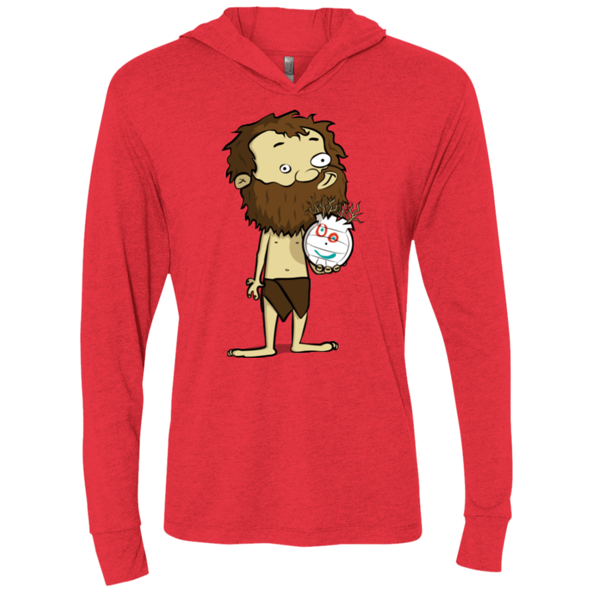 T-Shirts Vintage Red / X-Small Castaway Triblend Long Sleeve Hoodie Tee