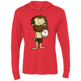 T-Shirts Vintage Red / X-Small Castaway Triblend Long Sleeve Hoodie Tee