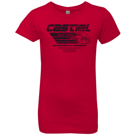 T-Shirts Red / YXS Castiel Shipping Girls Premium T-Shirt