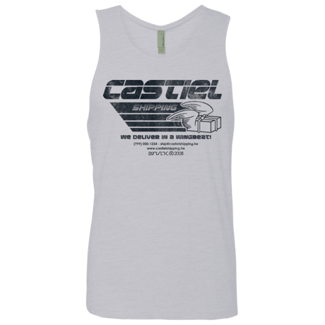 T-Shirts Heather Grey / Small Castiel Shipping Men's Premium Tank Top