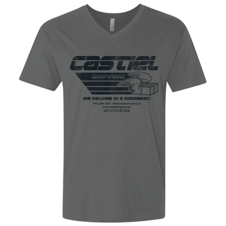 T-Shirts Heavy Metal / X-Small Castiel Shipping Men's Premium V-Neck