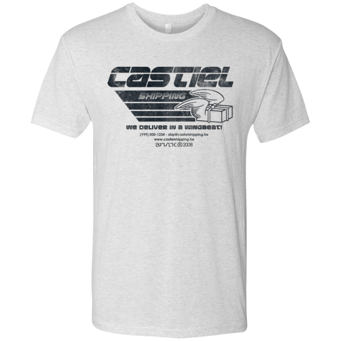 T-Shirts Heather White / Small Castiel Shipping Men's Triblend T-Shirt