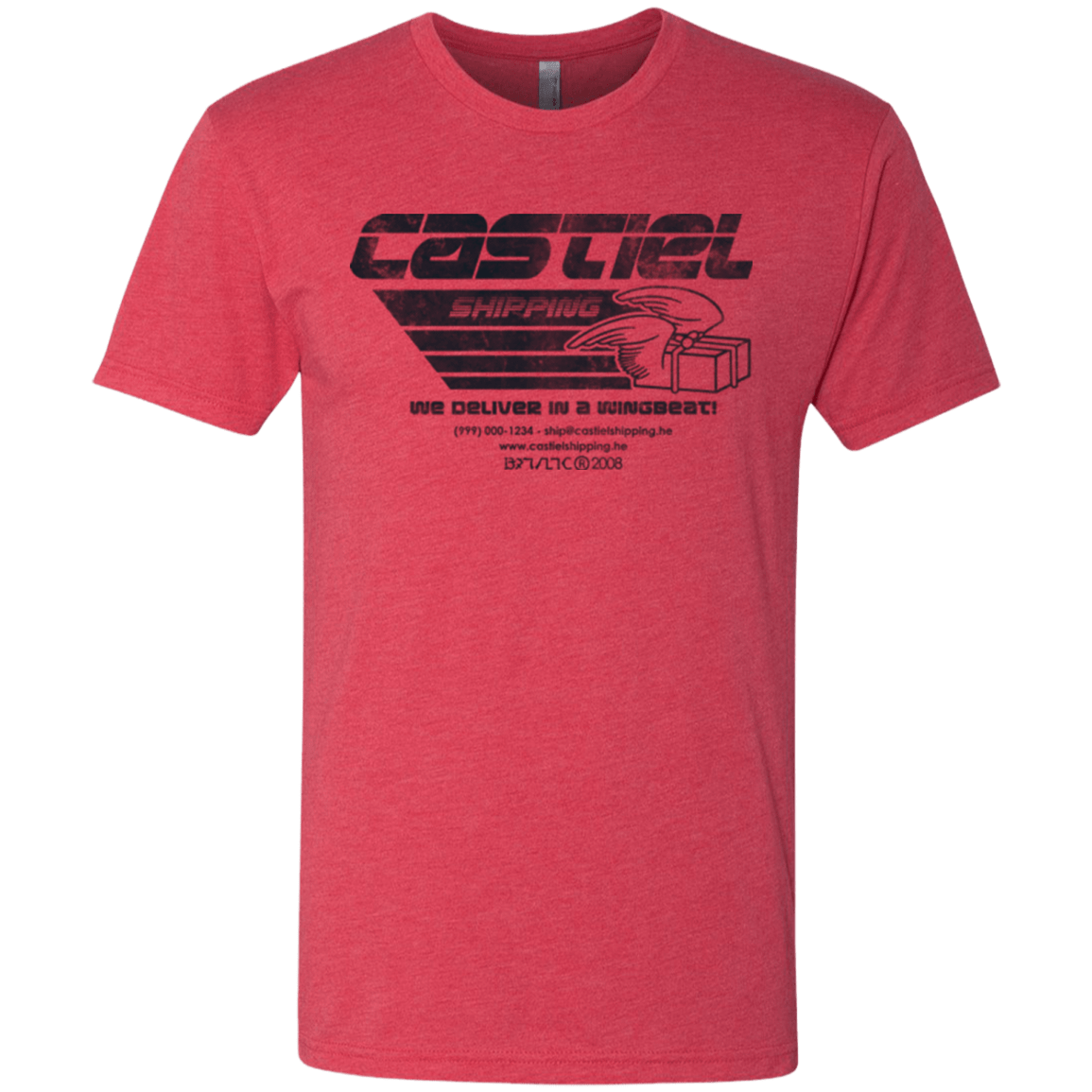 T-Shirts Vintage Red / Small Castiel Shipping Men's Triblend T-Shirt