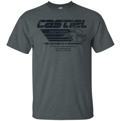 T-Shirts Dark Heather / Small Castiel Shipping T-Shirt