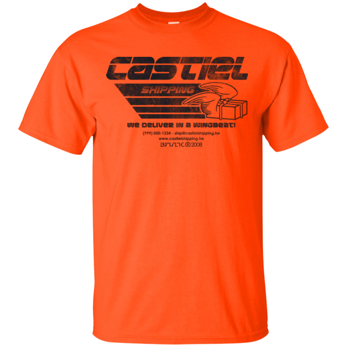 T-Shirts Orange / Small Castiel Shipping T-Shirt