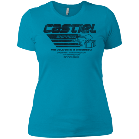 T-Shirts Turquoise / X-Small Castiel Shipping Women's Premium T-Shirt