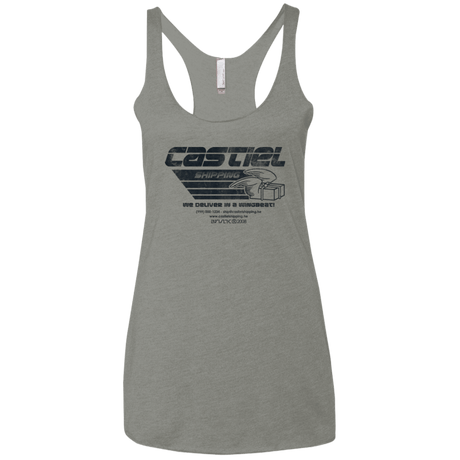 T-Shirts Venetian Grey / X-Small Castiel Shipping Women's Triblend Racerback Tank