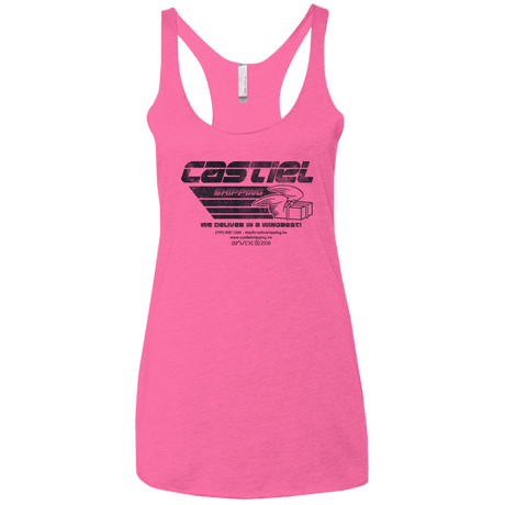 T-Shirts Vintage Pink / X-Small Castiel Shipping Women's Triblend Racerback Tank