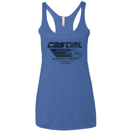 T-Shirts Vintage Royal / X-Small Castiel Shipping Women's Triblend Racerback Tank