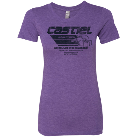T-Shirts Purple Rush / Small Castiel Shipping Women's Triblend T-Shirt