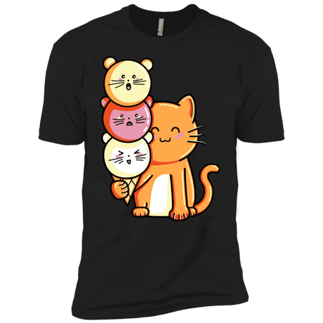 T-Shirts Black / YXS Cat and Micecream Boys Premium T-Shirt