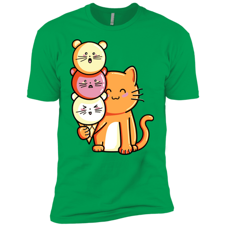 T-Shirts Kelly Green / YXS Cat and Micecream Boys Premium T-Shirt