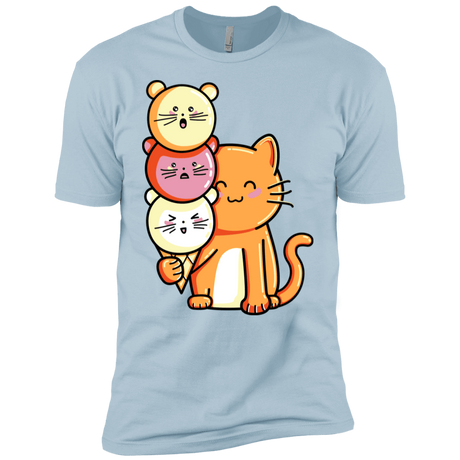 T-Shirts Light Blue / YXS Cat and Micecream Boys Premium T-Shirt