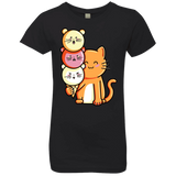 T-Shirts Black / YXS Cat and Micecream Girls Premium T-Shirt