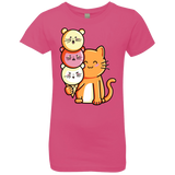 T-Shirts Hot Pink / YXS Cat and Micecream Girls Premium T-Shirt