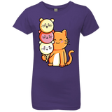 T-Shirts Purple Rush / YXS Cat and Micecream Girls Premium T-Shirt