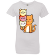 T-Shirts White / YXS Cat and Micecream Girls Premium T-Shirt