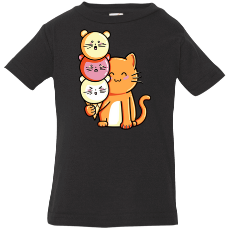 T-Shirts Black / 6 Months Cat and Micecream Infant Premium T-Shirt
