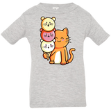 T-Shirts Heather Grey / 6 Months Cat and Micecream Infant Premium T-Shirt