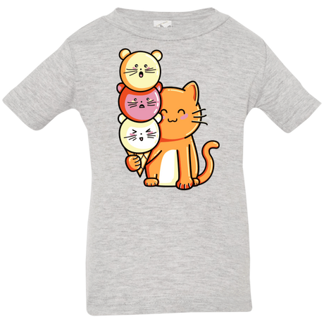 T-Shirts Heather Grey / 6 Months Cat and Micecream Infant Premium T-Shirt