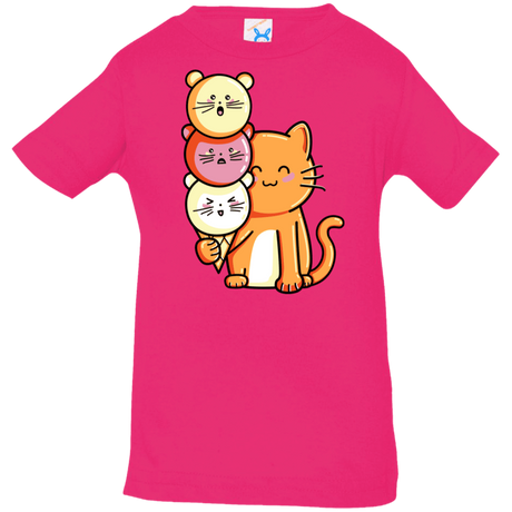 T-Shirts Hot Pink / 6 Months Cat and Micecream Infant Premium T-Shirt