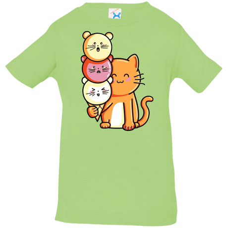 T-Shirts Key Lime / 6 Months Cat and Micecream Infant Premium T-Shirt