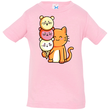 T-Shirts Pink / 6 Months Cat and Micecream Infant Premium T-Shirt