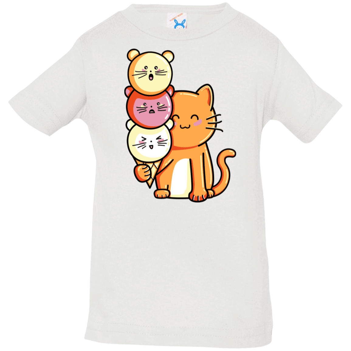 T-Shirts White / 6 Months Cat and Micecream Infant Premium T-Shirt