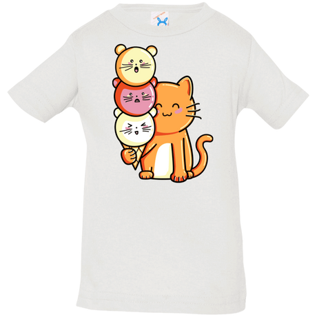 T-Shirts White / 6 Months Cat and Micecream Infant Premium T-Shirt