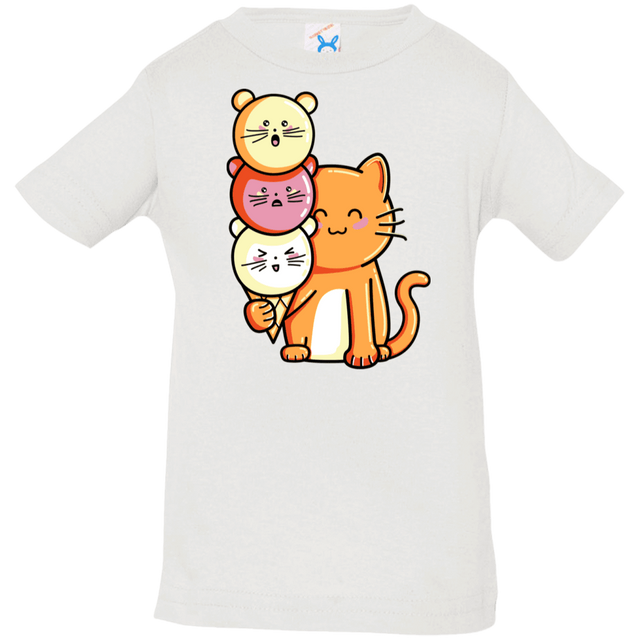 T-Shirts White / 6 Months Cat and Micecream Infant Premium T-Shirt