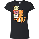 T-Shirts Black / S Cat and Micecream Junior Slimmer-Fit T-Shirt