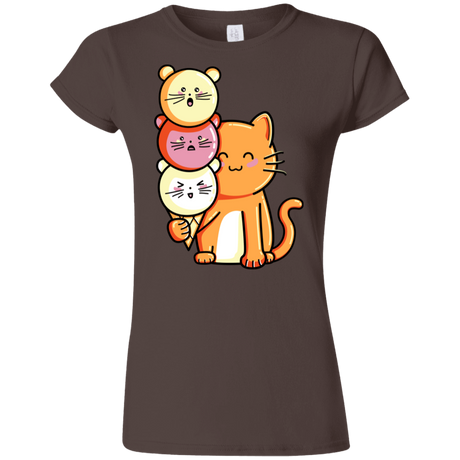 T-Shirts Dark Chocolate / S Cat and Micecream Junior Slimmer-Fit T-Shirt
