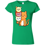 T-Shirts Irish Green / S Cat and Micecream Junior Slimmer-Fit T-Shirt