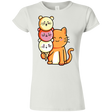 T-Shirts White / S Cat and Micecream Junior Slimmer-Fit T-Shirt
