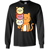 T-Shirts Black / S Cat and Micecream Men's Long Sleeve T-Shirt