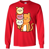 T-Shirts Red / S Cat and Micecream Men's Long Sleeve T-Shirt