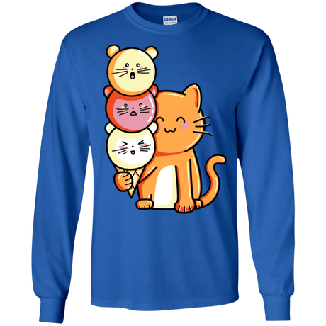 T-Shirts Royal / S Cat and Micecream Men's Long Sleeve T-Shirt