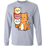 T-Shirts Sport Grey / S Cat and Micecream Men's Long Sleeve T-Shirt