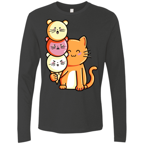 T-Shirts Heavy Metal / S Cat and Micecream Men's Premium Long Sleeve