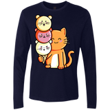 T-Shirts Midnight Navy / S Cat and Micecream Men's Premium Long Sleeve