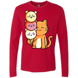 T-Shirts Red / S Cat and Micecream Men's Premium Long Sleeve