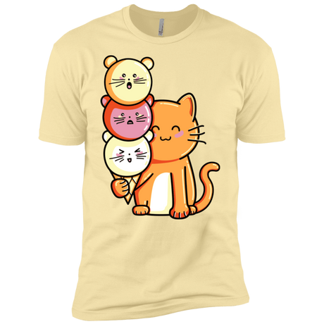 T-Shirts Banana Cream / X-Small Cat and Micecream Men's Premium T-Shirt