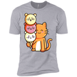 T-Shirts Heather Grey / X-Small Cat and Micecream Men's Premium T-Shirt