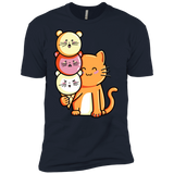 T-Shirts Midnight Navy / X-Small Cat and Micecream Men's Premium T-Shirt