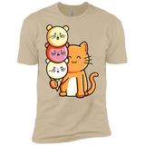 T-Shirts Sand / X-Small Cat and Micecream Men's Premium T-Shirt