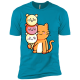 T-Shirts Turquoise / X-Small Cat and Micecream Men's Premium T-Shirt