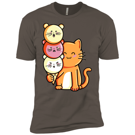 T-Shirts Warm Grey / X-Small Cat and Micecream Men's Premium T-Shirt