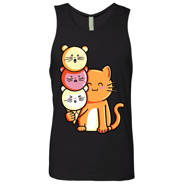 T-Shirts Black / S Cat and Micecream Men's Premium Tank Top